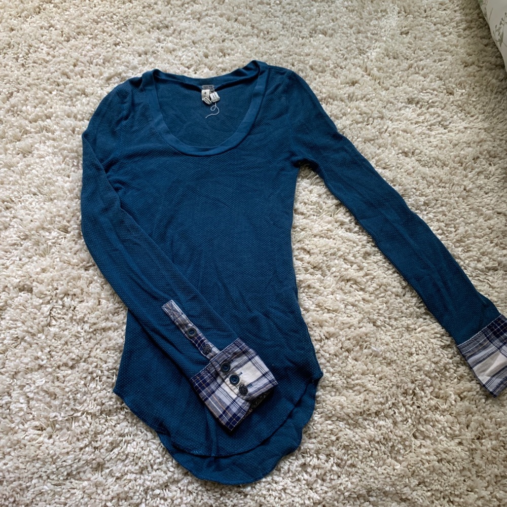 Free people waffle shirt